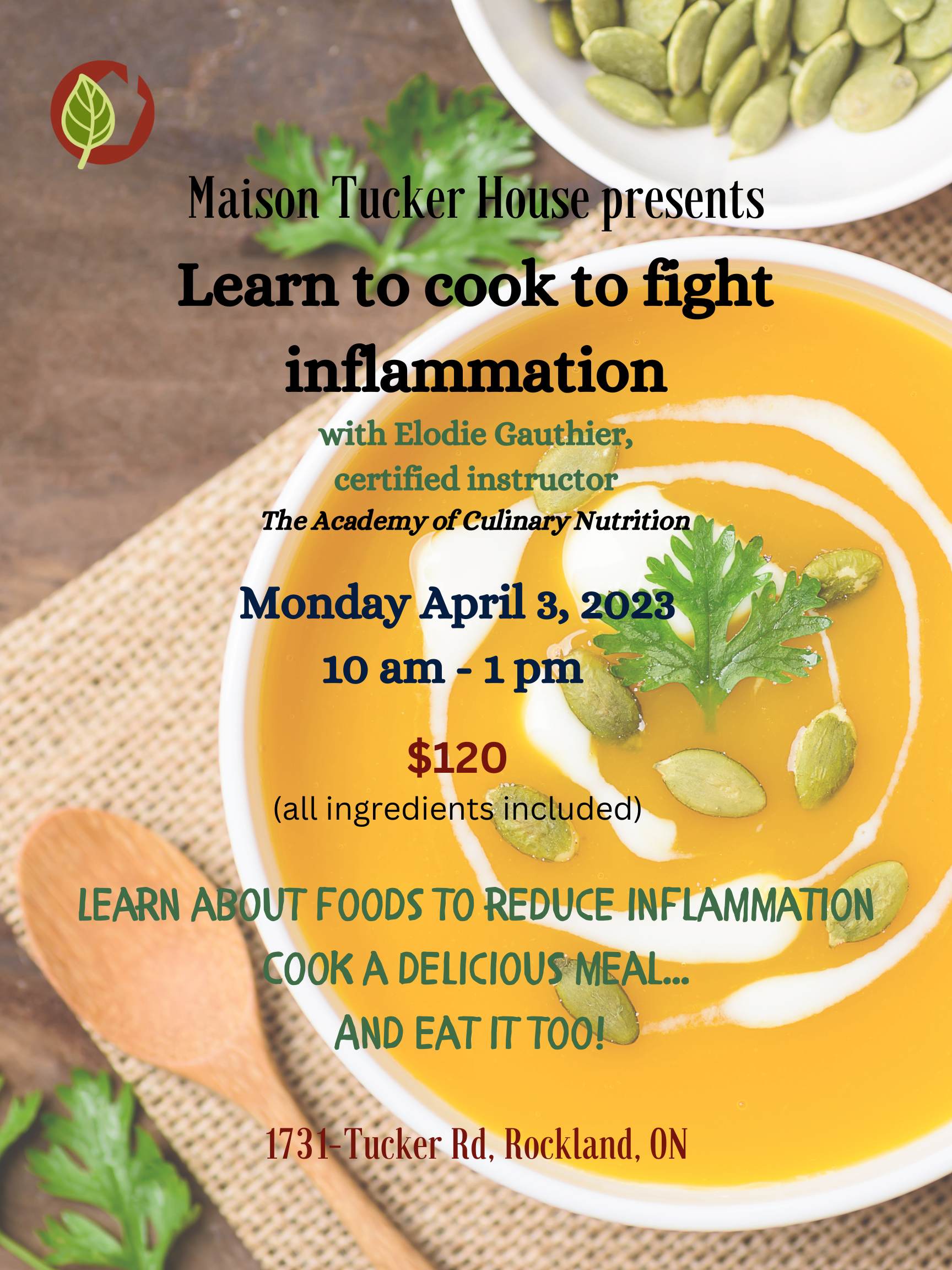 Workshop – Cook to Fight Inflammation