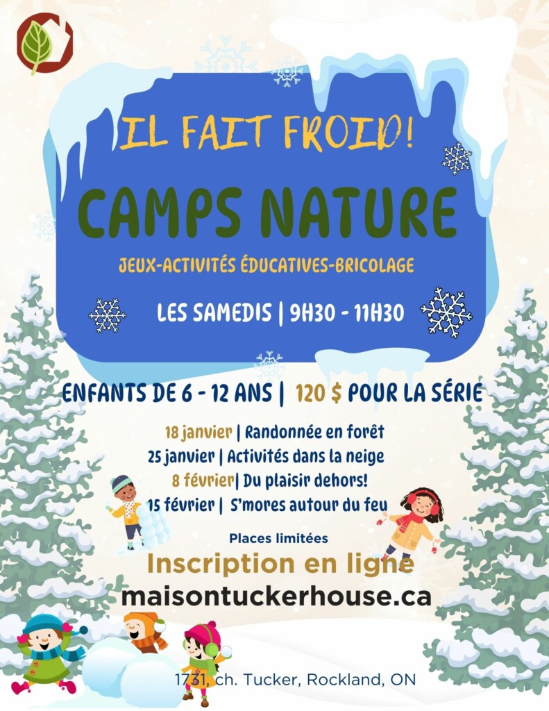 if fait froid: camps nature à la maison tucker