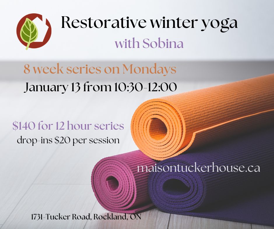 restorative yoga at tucker house in rockland