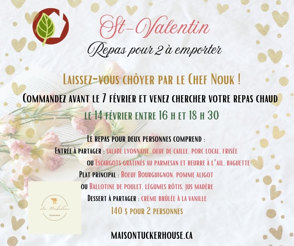 Fête de la Saint-Valentin avec les plats préparés du chef Nouk